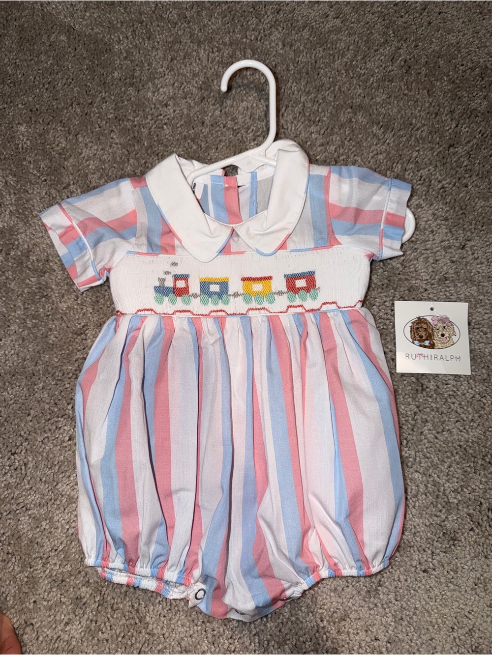 Ruth and Ralph baby train bubble newborn